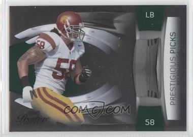 2009 Playoff Prestige - Prestigious Picks - Green #49 - Rey Maualuga /500