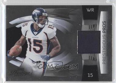 2009 Playoff Prestige - Prestigious Pros - Black Materials #7 - Brandon Marshall /25