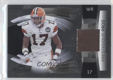 2009 Playoff Prestige - Prestigious Pros - Black Materials #8 - Braylon Edwards /25