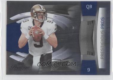 2009 Playoff Prestige - Prestigious Pros - Blue #16 - Drew Brees /1000