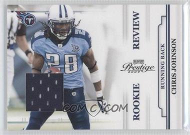 2009 Playoff Prestige - Rookie Review - Materials #7 - Chris Johnson