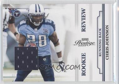 2009 Playoff Prestige - Rookie Review - Materials #7 - Chris Johnson