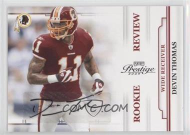 2009 Playoff Prestige - Rookie Review - Signatures #13 - Devin Thomas /250