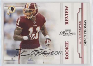 2009 Playoff Prestige - Rookie Review - Signatures #13 - Devin Thomas /250