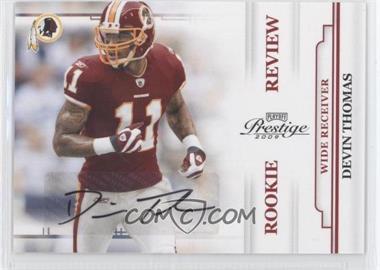 2009 Playoff Prestige - Rookie Review - Signatures #13 - Devin Thomas /250