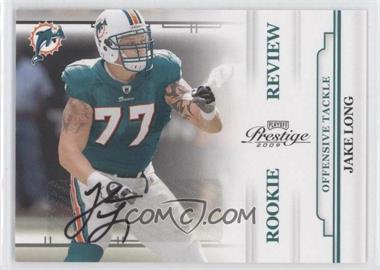 2009 Playoff Prestige - Rookie Review - Signatures #23 - Jake Long /250