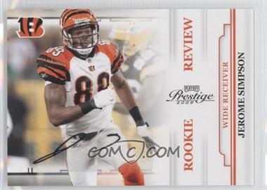 2009 Playoff Prestige - Rookie Review - Signatures #27 - Jerome Simpson /250