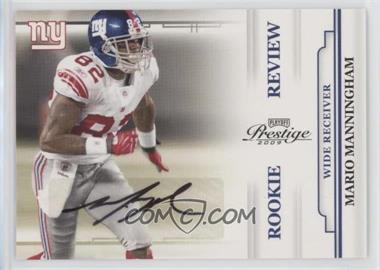 2009 Playoff Prestige - Rookie Review - Signatures #40 - Mario Manningham /100