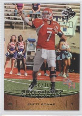 2009 Press Pass - [Base] - Gold Reflectors #1 - Rhett Bomar /100