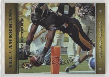 2009 Press Pass - [Base] - Gold Reflectors #86 - Jeremy Maclin /100