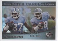 Brandon Tate, Hakeem Nicks #/500