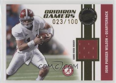 2009 Press Pass - Gridiron Gamers Jerseys - Gold #GG-JW - John Parker Wilson /100