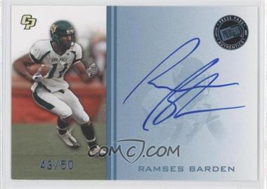2009 Press Pass - Signings - Blue #PPS - RB2 - Ramses Barden /50