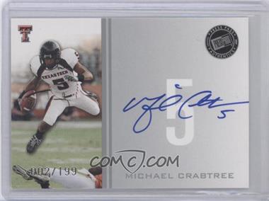 2009 Press Pass - Signings - Silver #PPS - MC - Michael Crabtree /199