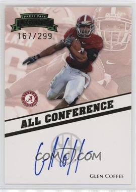 2009 Press Pass Legends - All Conference - Autographs #AC-GC - Glen Coffee /299