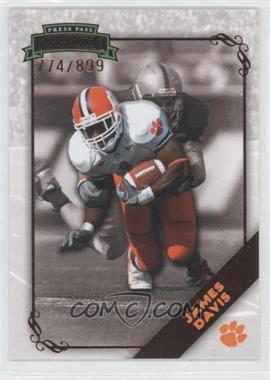 2009 Press Pass Legends - [Base] - Bronze #8 - James Davis /899