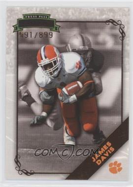 2009 Press Pass Legends - [Base] - Bronze #8 - James Davis /899