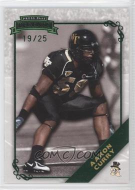 2009 Press Pass Legends - [Base] - Emerald #57 - Aaron Curry /25