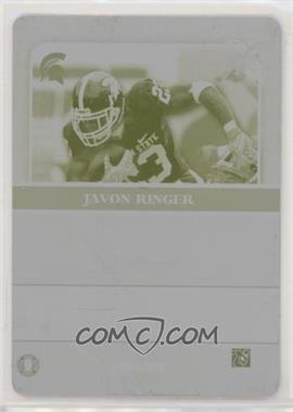 2009 Press Pass Legends - [Base] - Printing Plate Yellow Back #24 - Javon Ringer /1