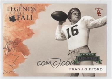 2009 Press Pass Legends - Legends of the Fall #LF-19 - Frank Gifford