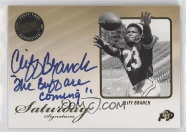 2009 Press Pass Legends - Saturday Signatures - Inscriptions #SS-CB - Cliff Branch