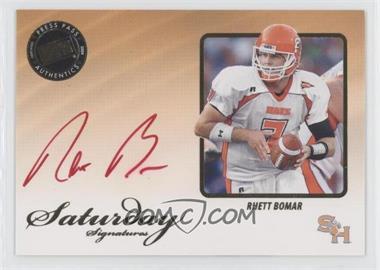 2009 Press Pass Legends - Saturday Signatures - Red Ink #SS-RB.2 - Rhett Bomar