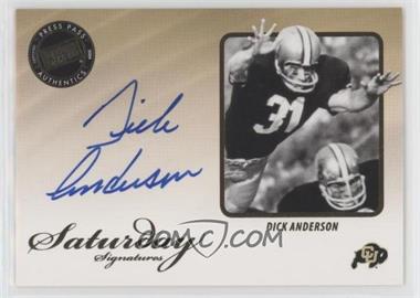 2009 Press Pass Legends - Saturday Signatures #SS-DA - Dick Anderson