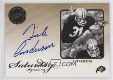 2009 Press Pass Legends - Saturday Signatures #SS-DA - Dick Anderson