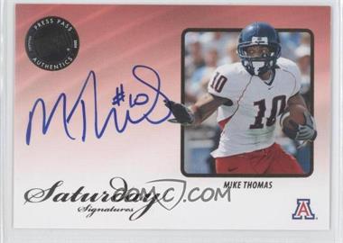 2009 Press Pass Legends - Saturday Signatures #SS-MT - Mike Thomas