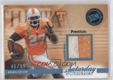 2009 Press Pass Legends - Saturday Swatches - Platinum Premium #SSW-AF - Arian Foster /99