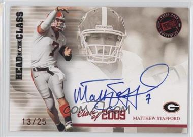 2009 Press Pass Signature Edition - Class of 2009 Autographs - Red #CL-MS2 - Matthew Stafford /25