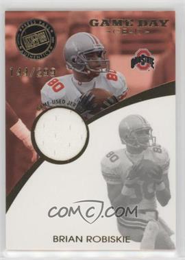 2009 Press Pass Signature Edition - Game Day Gear - Gold #GDG-BR - Brian Robiskie /299