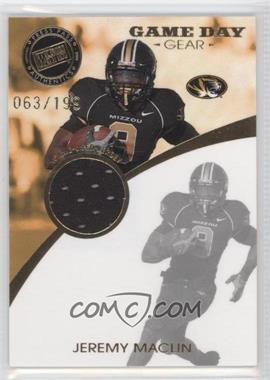 2009 Press Pass Signature Edition - Game Day Gear - Gold #GDG-JM - Jeremy Maclin /199