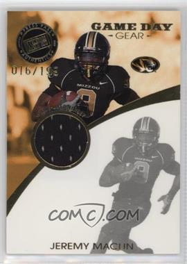 2009 Press Pass Signature Edition - Game Day Gear - Gold #GDG-JM - Jeremy Maclin /199