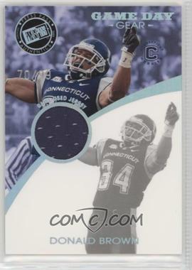 2009 Press Pass Signature Edition - Game Day Gear - Holofoil #GDG-DB - Donald Brown /99