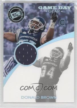 2009 Press Pass Signature Edition - Game Day Gear - Holofoil #GDG-DB - Donald Brown /99