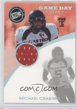 2009 Press Pass Signature Edition - Game Day Gear - Holofoil #GDG-MC - Michael Crabtree /99