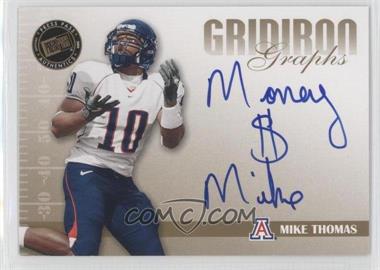 2009 Press Pass Signature Edition - Gridiron Graphs - Gold Inscriptions #GG-MT - Mike Thomas