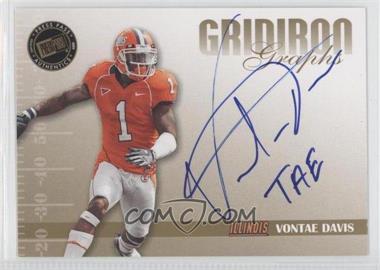 2009 Press Pass Signature Edition - Gridiron Graphs - Gold Inscriptions #GG-VD - Vontae Davis