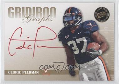 2009 Press Pass Signature Edition - Gridiron Graphs - Gold Red Ink #GG-CP - Cedric Peerman