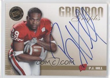 2009 Press Pass Signature Edition - Gridiron Graphs - Gold #GG-PH2 - P.J. Hill