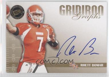 2009 Press Pass Signature Edition - Gridiron Graphs - Gold #GG-RB.2 - Rhett Bomar