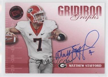 2009 Press Pass Signature Edition - Gridiron Graphs - Red #GG-MS - Matthew Stafford /127