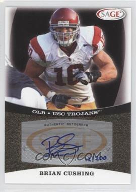 2009 SAGE - Autographs - Gold #A12 - Brian Cushing /200