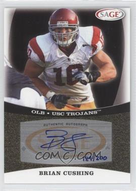 2009 SAGE - Autographs - Gold #A12 - Brian Cushing /200