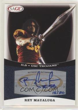 2009 SAGE - Autographs - Platinum #A32 - Rey Maualuga /50