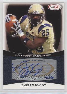 2009 SAGE - Autographs - Platinum #A33 - LeSean McCoy /50