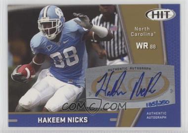 2009 SAGE Hit - Autographs - Gold #A88 - Hakeem Nicks /250