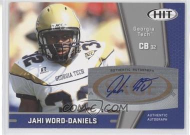 2009 SAGE Hit - Autographs - Silver #A102 - Jahi Word-Daniels