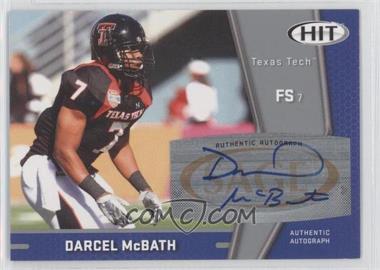 2009 SAGE Hit - Autographs - Silver #A107 - Darcel McBath